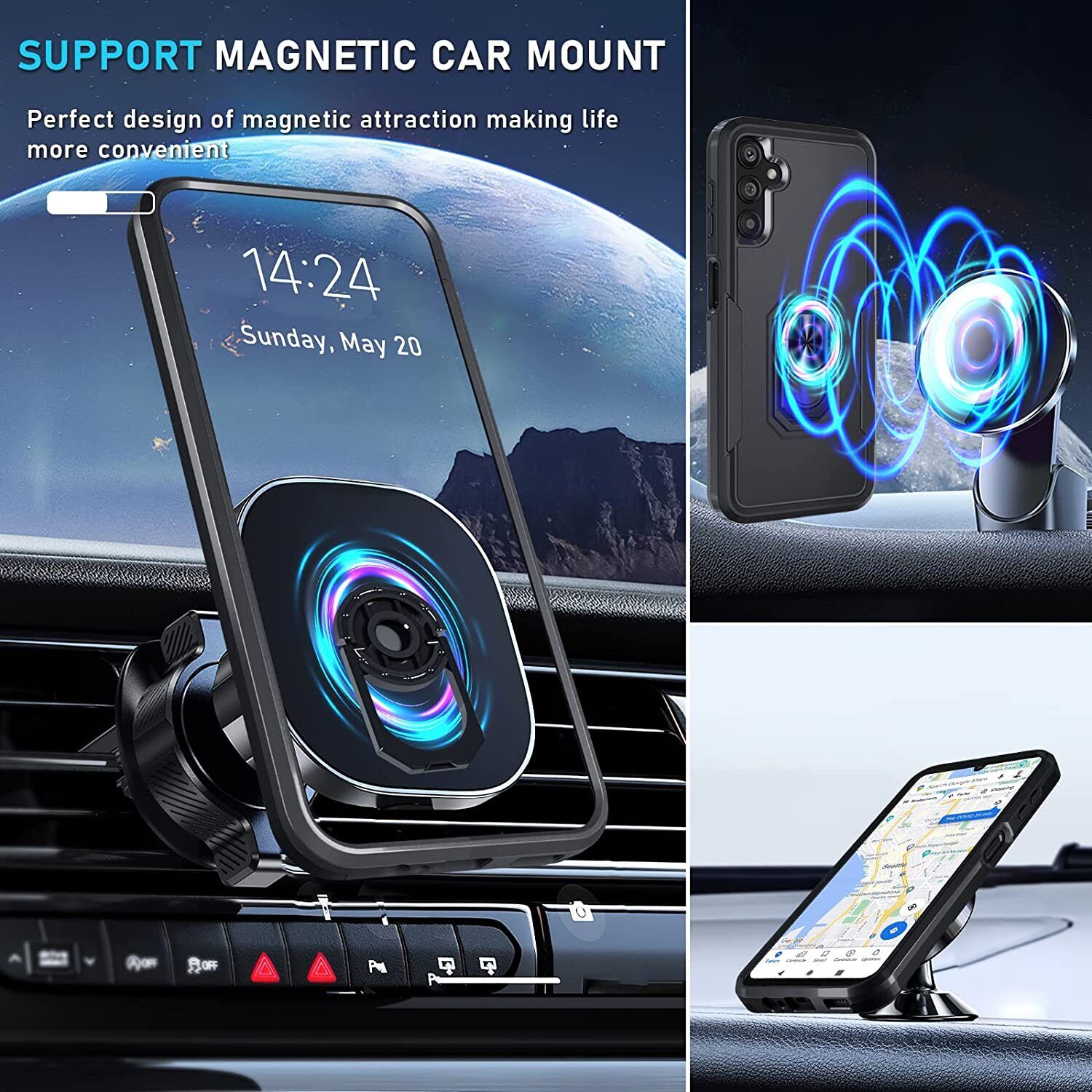Coque robuste avec anneau pour Samsung Galaxy S24 / S25 Coque robuste avec anneau pour Samsung Galaxy S24 / S25